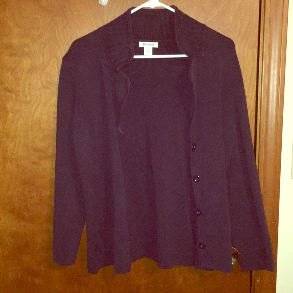 Super cozy navy cardigan, sz L